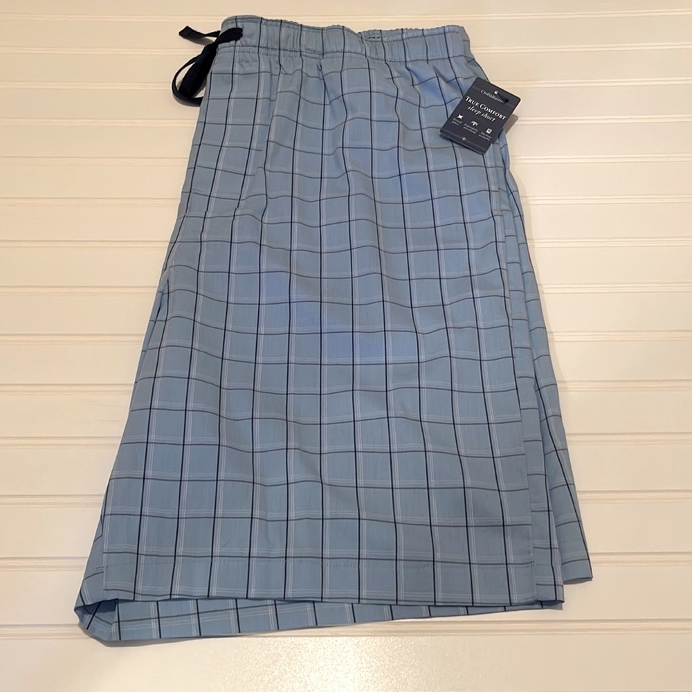 NWT Croft & Barrow X-Large True Comfort Sleep Shorts Blue